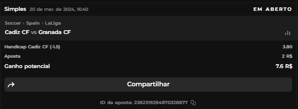 exemplo de aposta