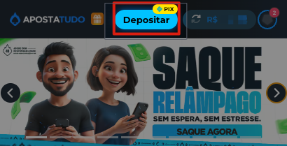 imagem mostrando onde realizar o depósito mesmo aos finais de semana