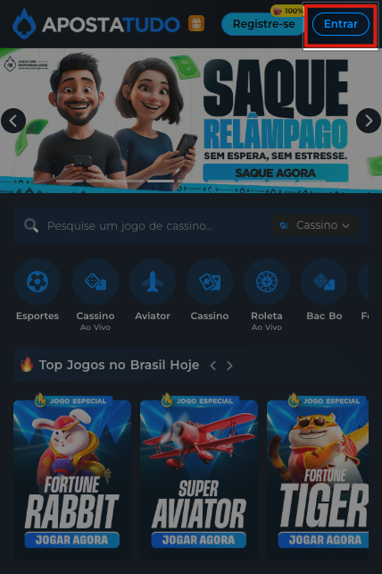 onde entrar para recuperar a senha
