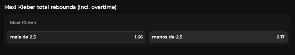 total de rebotes por jogador de basquete